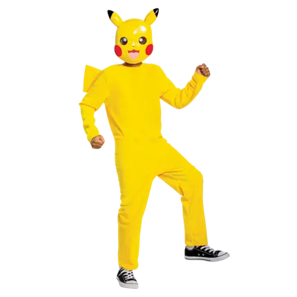 Déguisement Pikachu™ Pokémon™ enfant 7-8 ans – costume officiel avec queue et masque