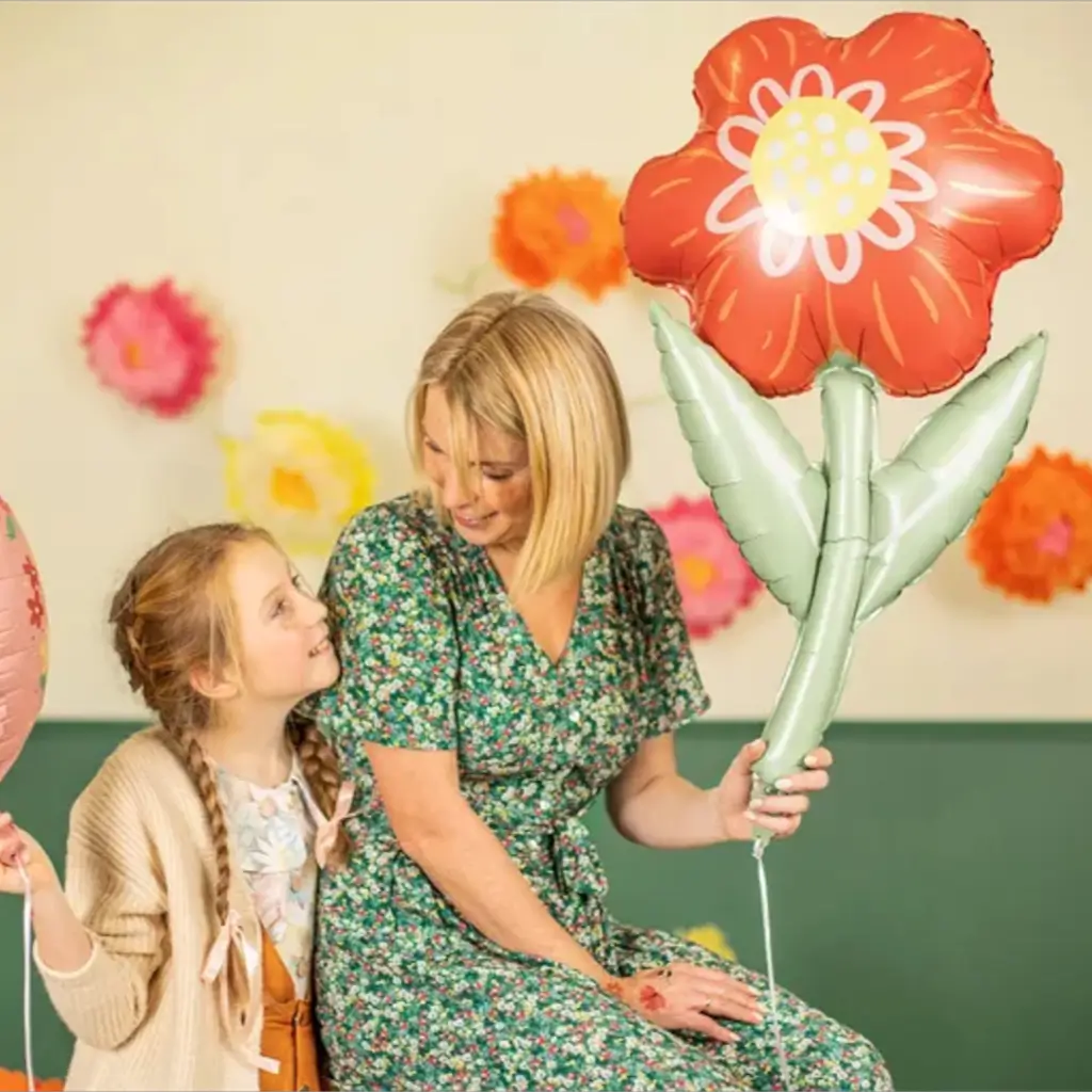 Ballon Fleur Rouge 53x96cm