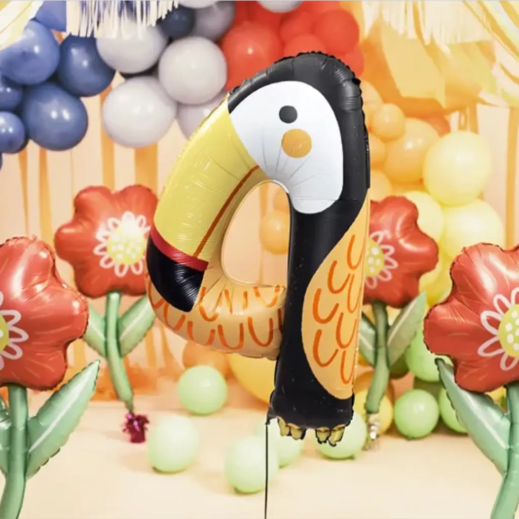 Ballon Fleur Rouge 53x96cm