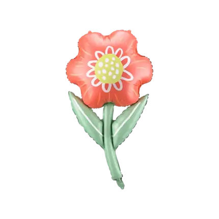 Ballon Fleur Rouge 53x96cm