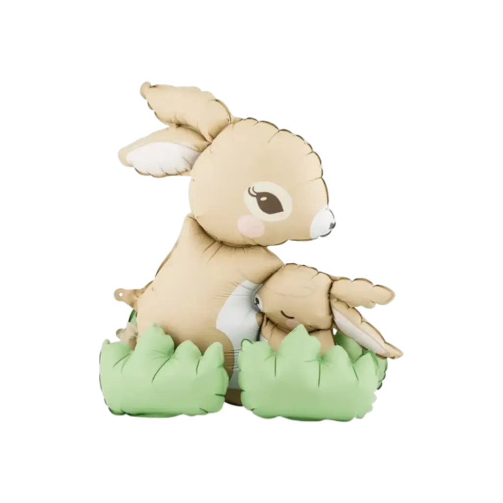 Ballon debout Lapins 51x60cm