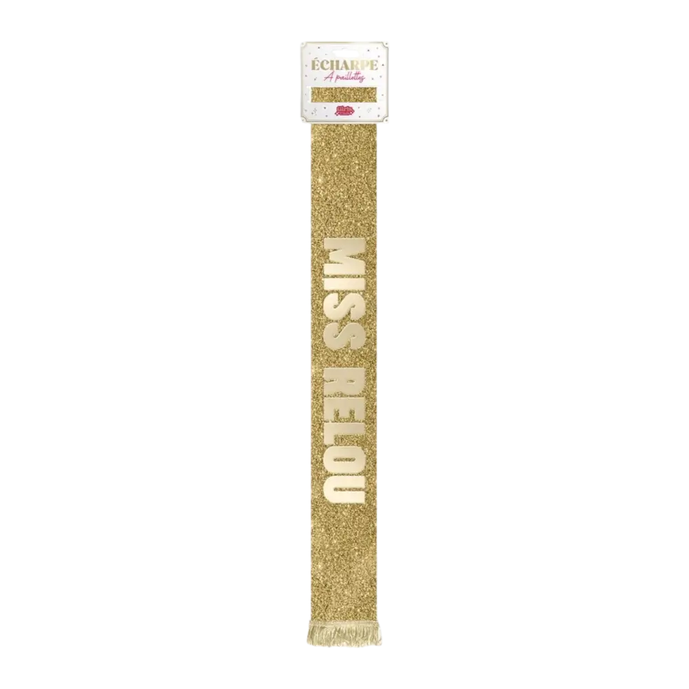 Écharpe à paillettes Miss Relou – Accessoires EVJF
