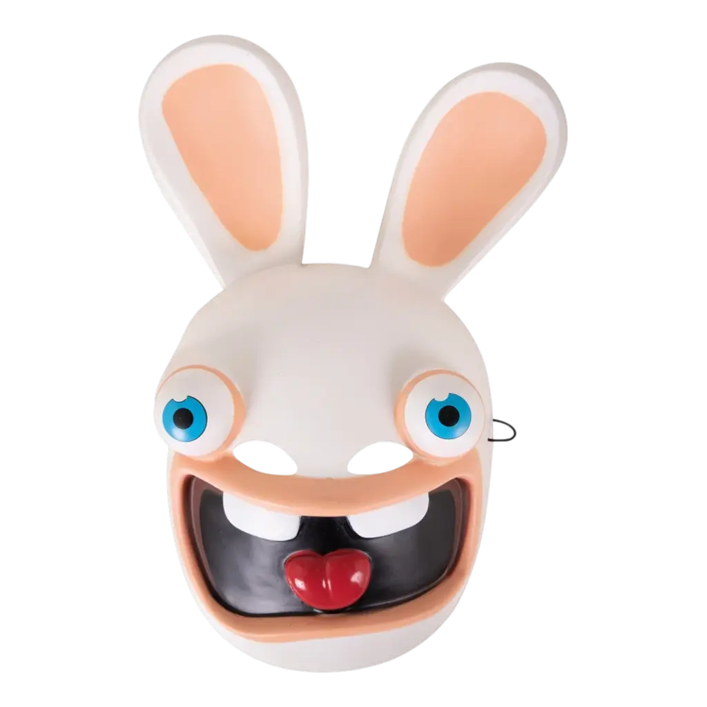 Masque Lapins Crétins™ en Plastique – Accessoires Déguisement Enfant