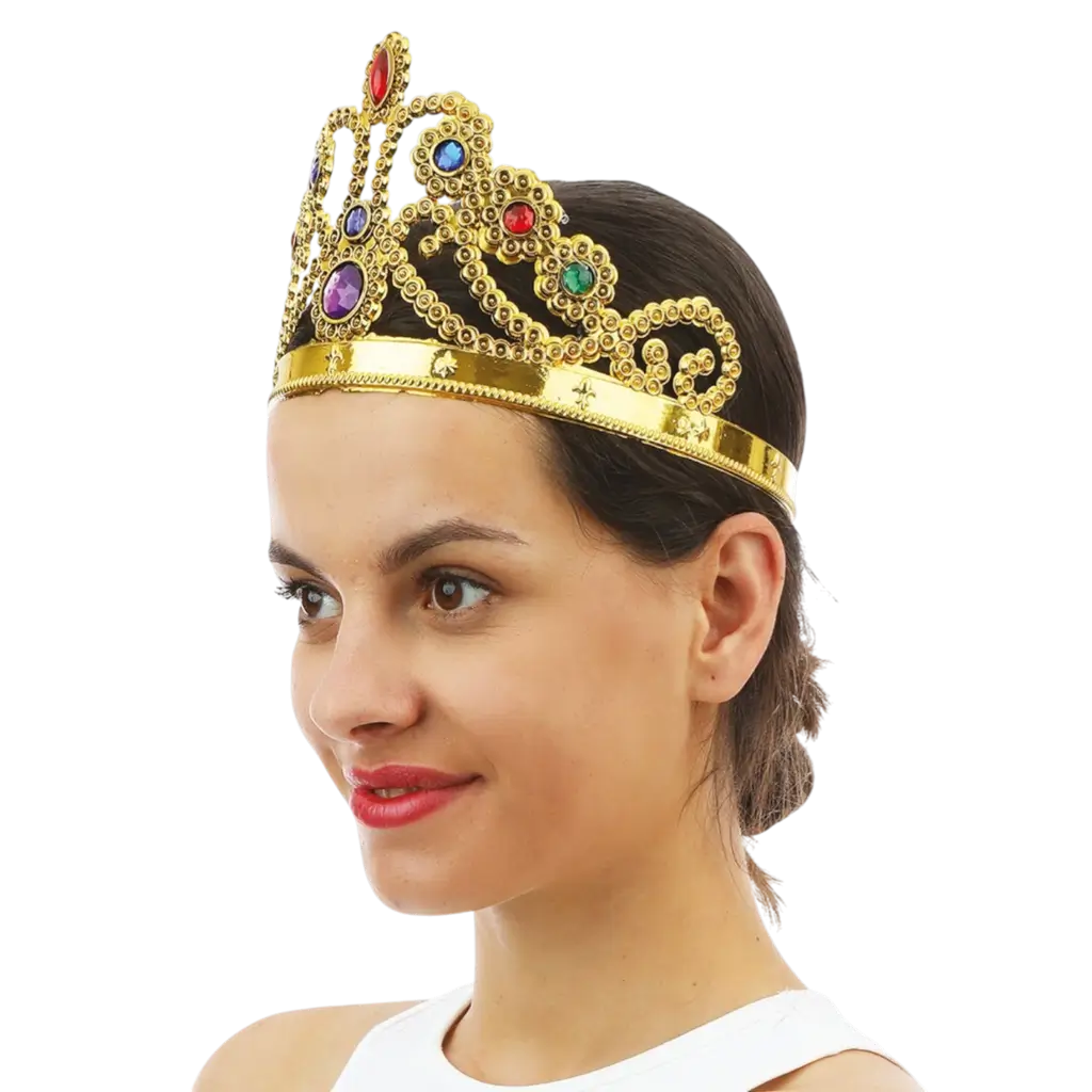 Couronne de Reine Or – Accessoires Princesse Enfant