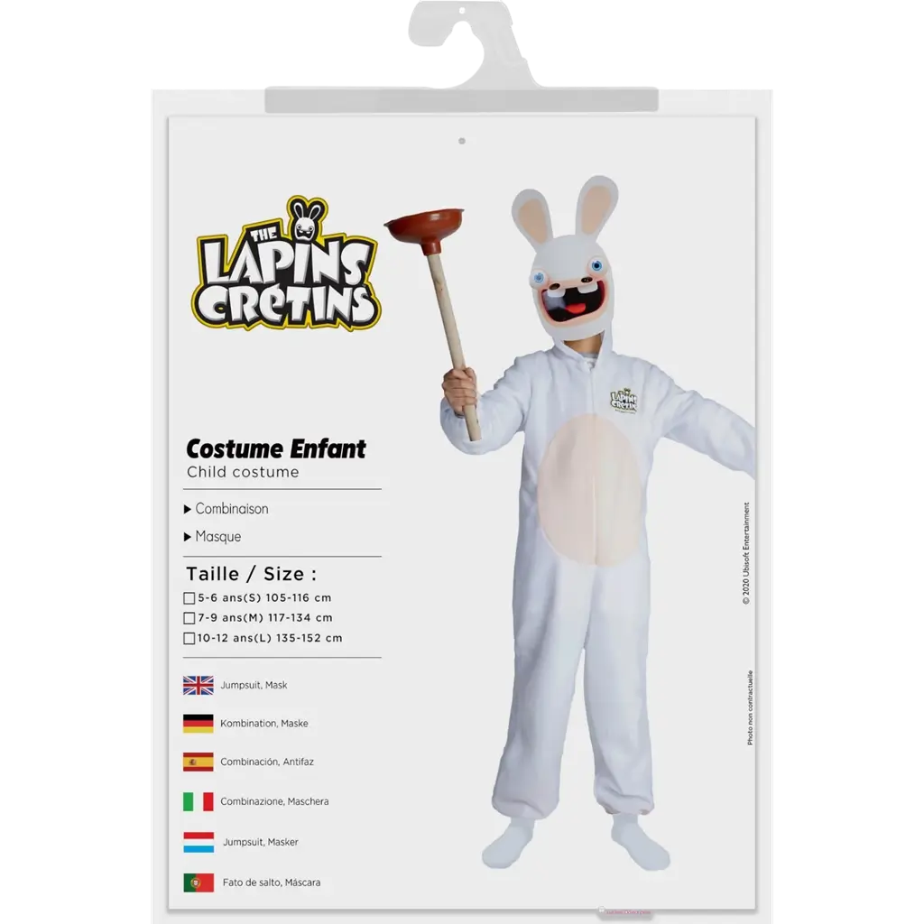 Déguisement Lapins Crétins™ Enfant 7-9 Ans – Costume Enfant