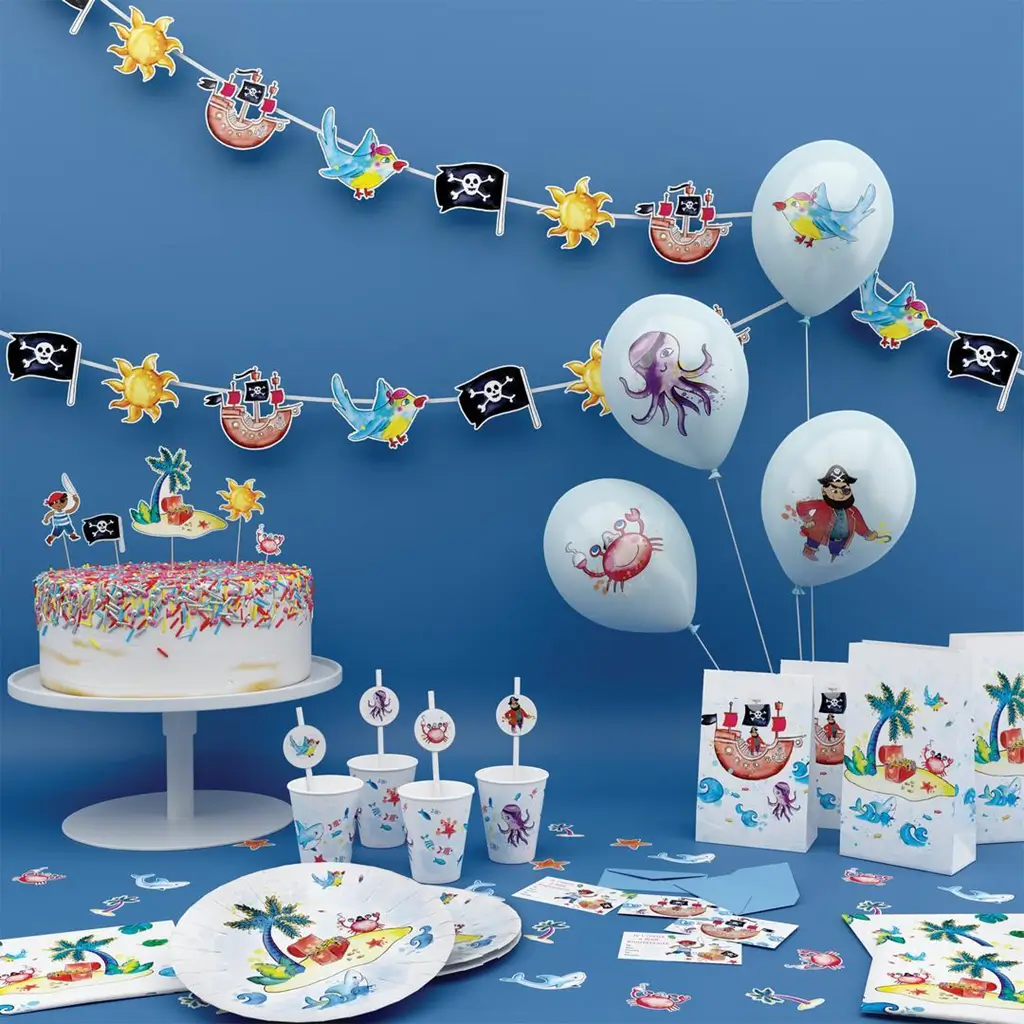 Tatouages Éphémères Pirates – Accessoires Anniversaire Enfant