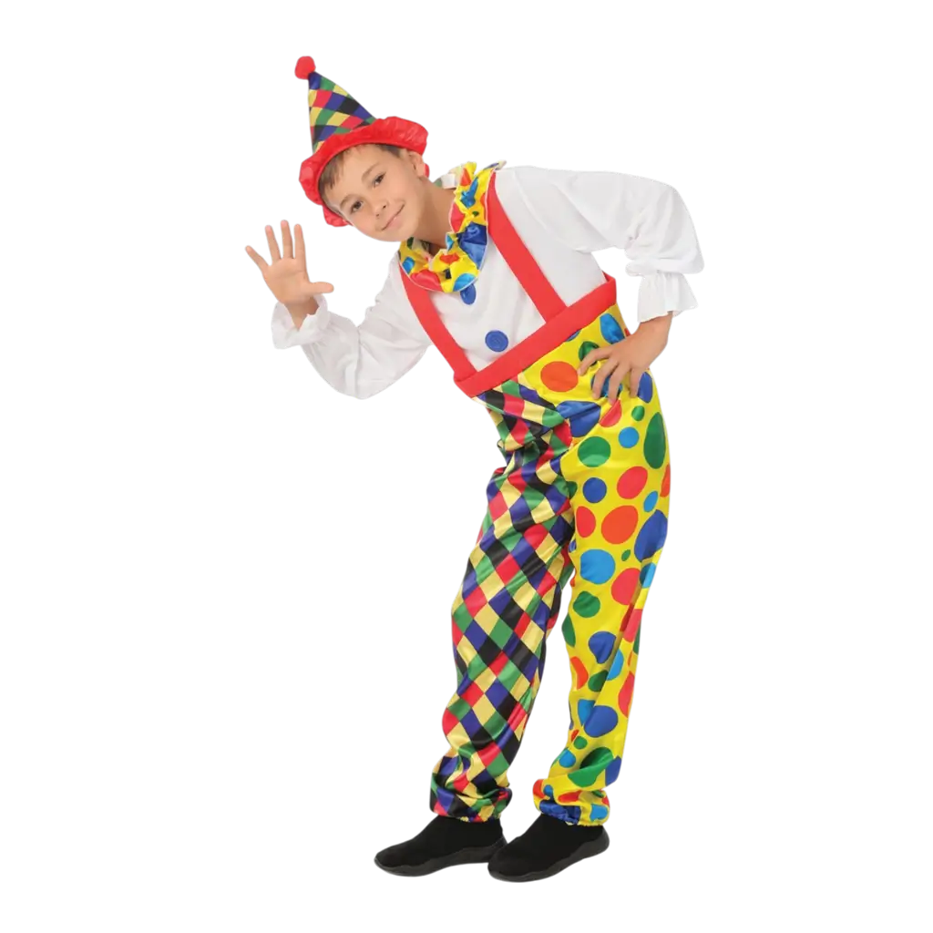 Déguisement Clown Enfant 5-6 Ans – Costume Clown