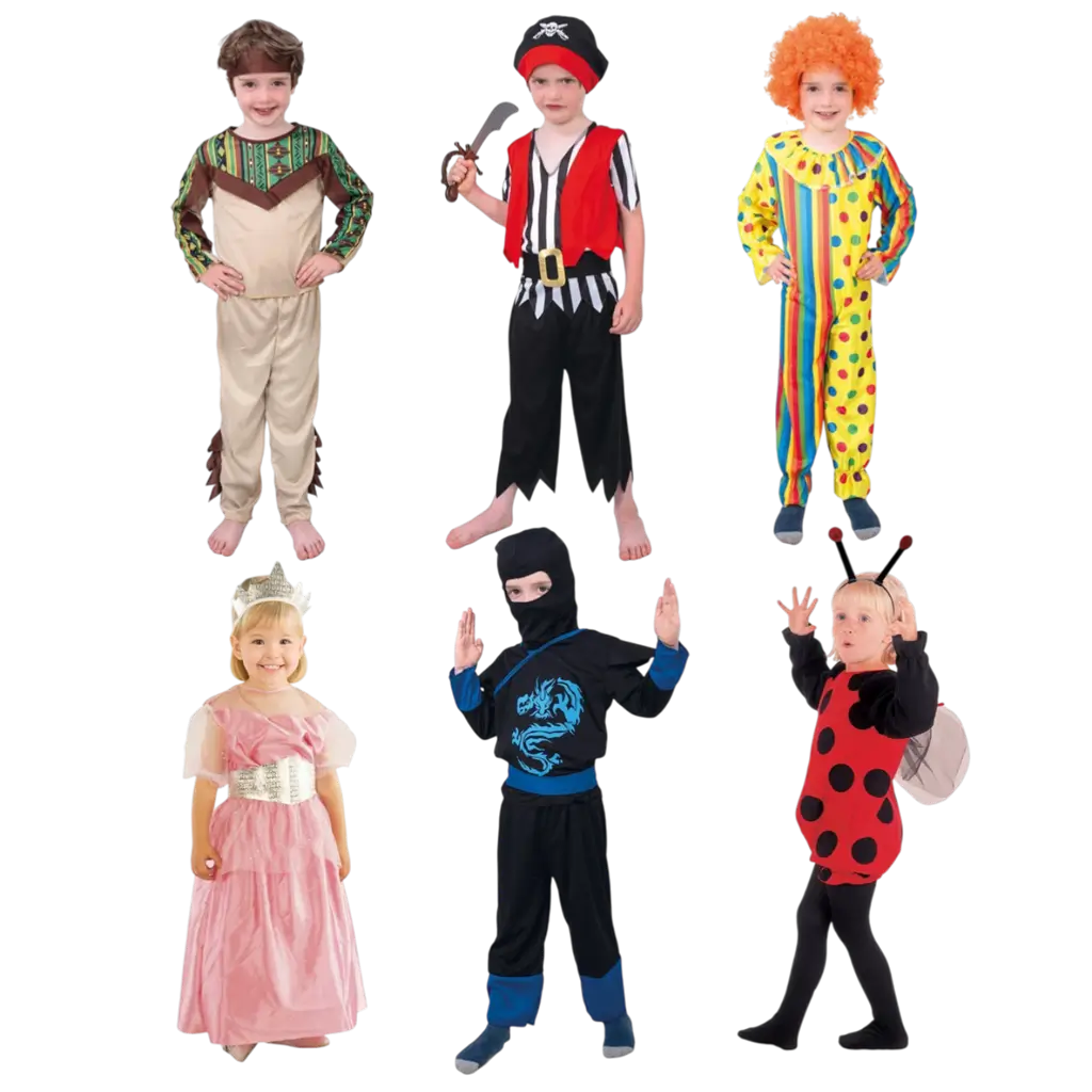 Lot de Déguisement Carnaval Enfant 1-4 Ans – 6 Modèles