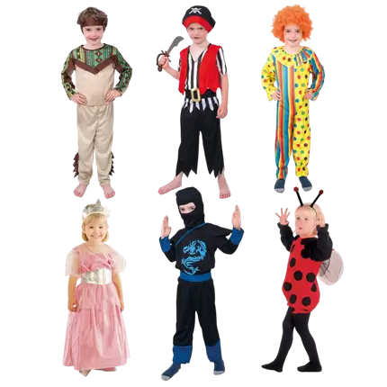 Lot de Déguisement Carnaval Enfant 1-4 Ans – 6 Modèles
