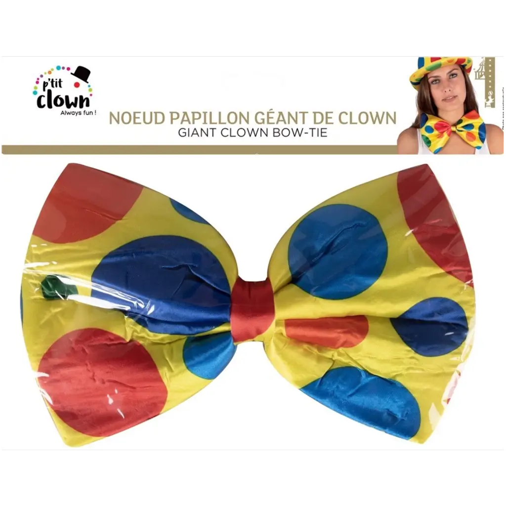 Nœud Papillon Géant Clown – Accessoires Déguisement
