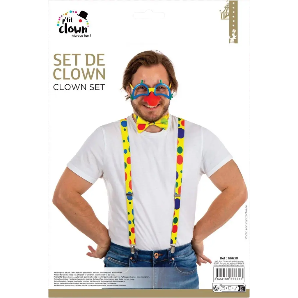 Kit Clown Adulte – Accessoires Déguisement