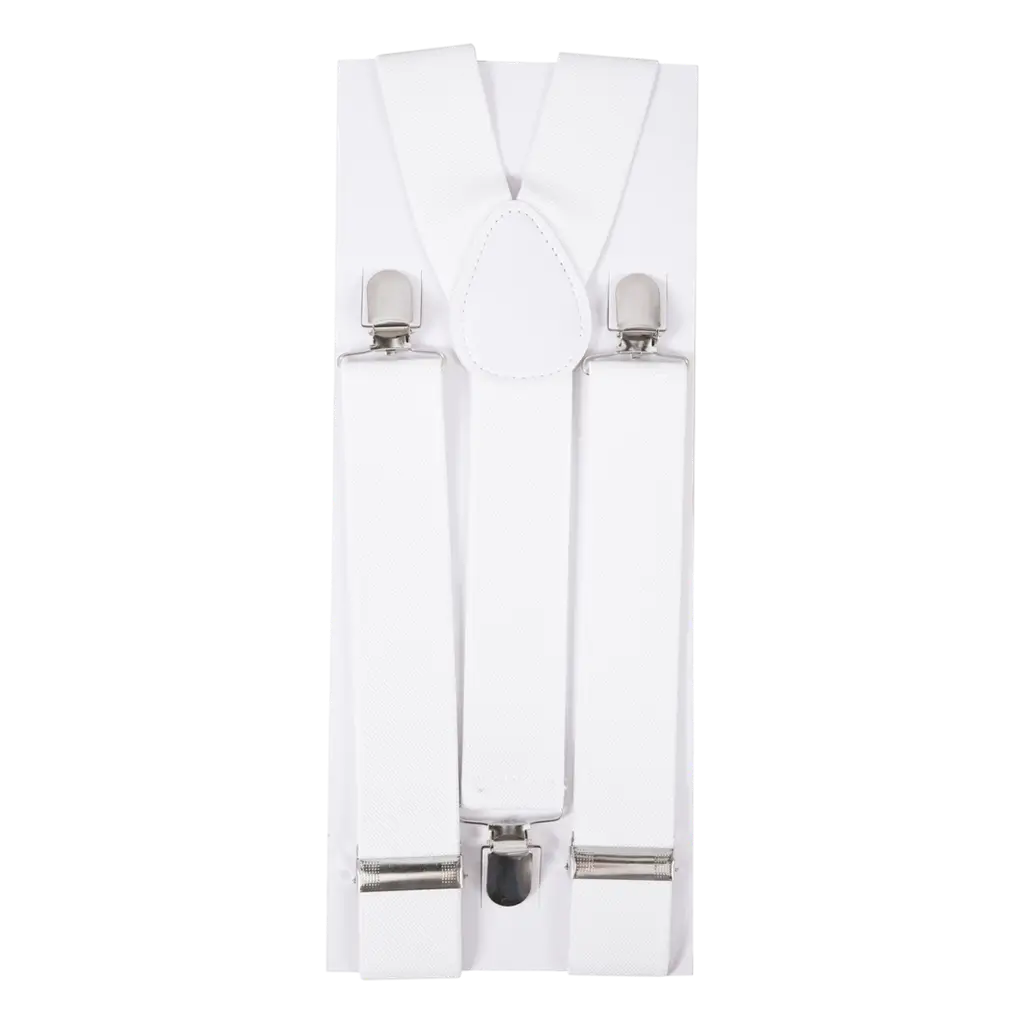 Bretelles Blanches – Accessoires Déguisement Adulte