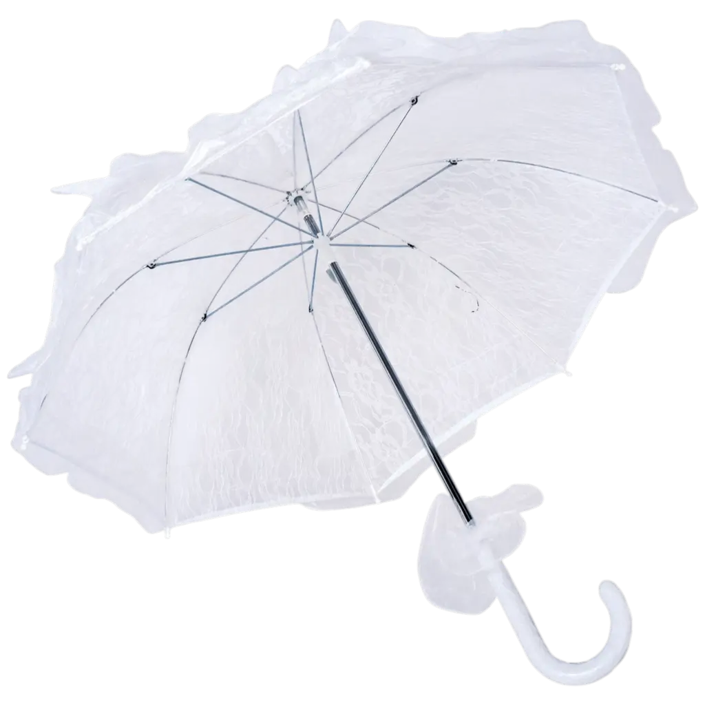 Ombrelle en Dentelle Blanche 50 cm – Accessoires Déguisement