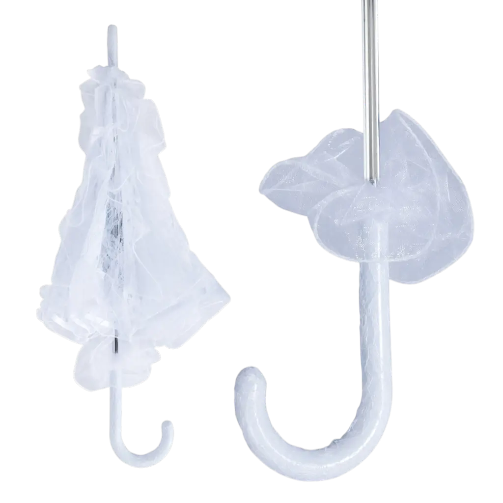 Ombrelle en Dentelle Blanche 50 cm – Accessoires Déguisement