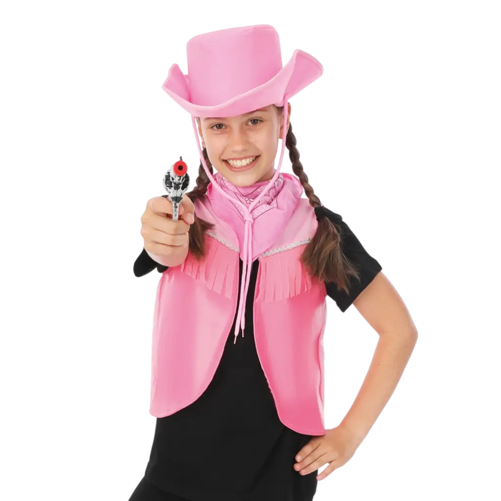 Kit Cowgirl Enfant Taille Unique – Accessoires Déguisement Western