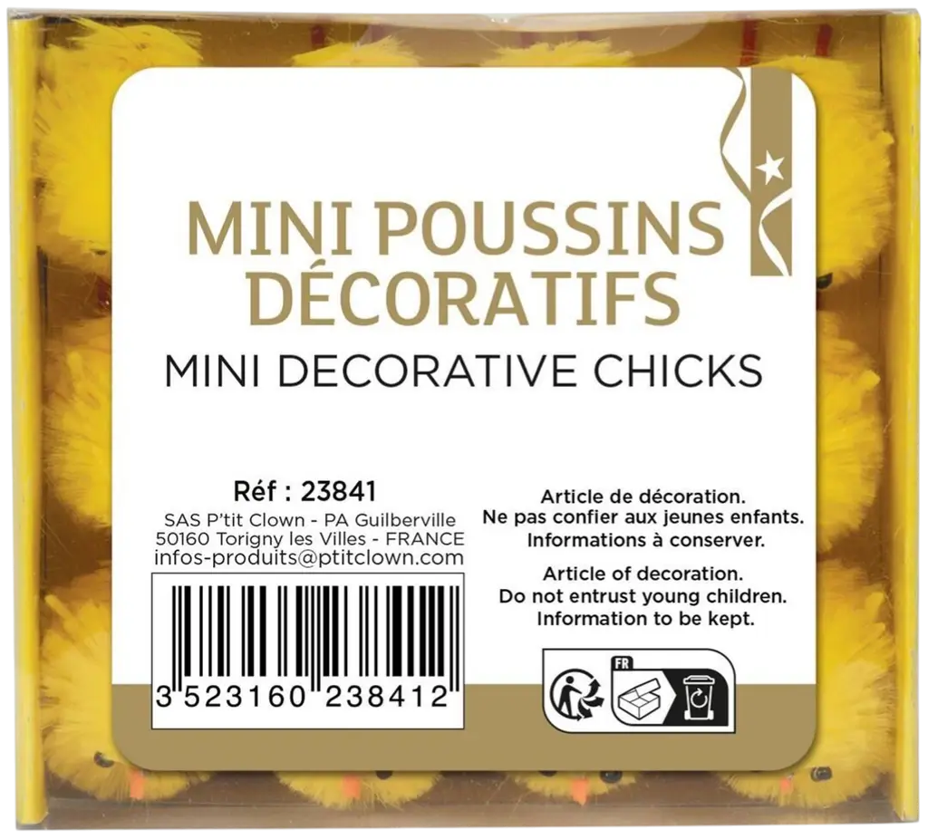Mini Poussins Décoratifs Lot de 12 – Décoration de Table