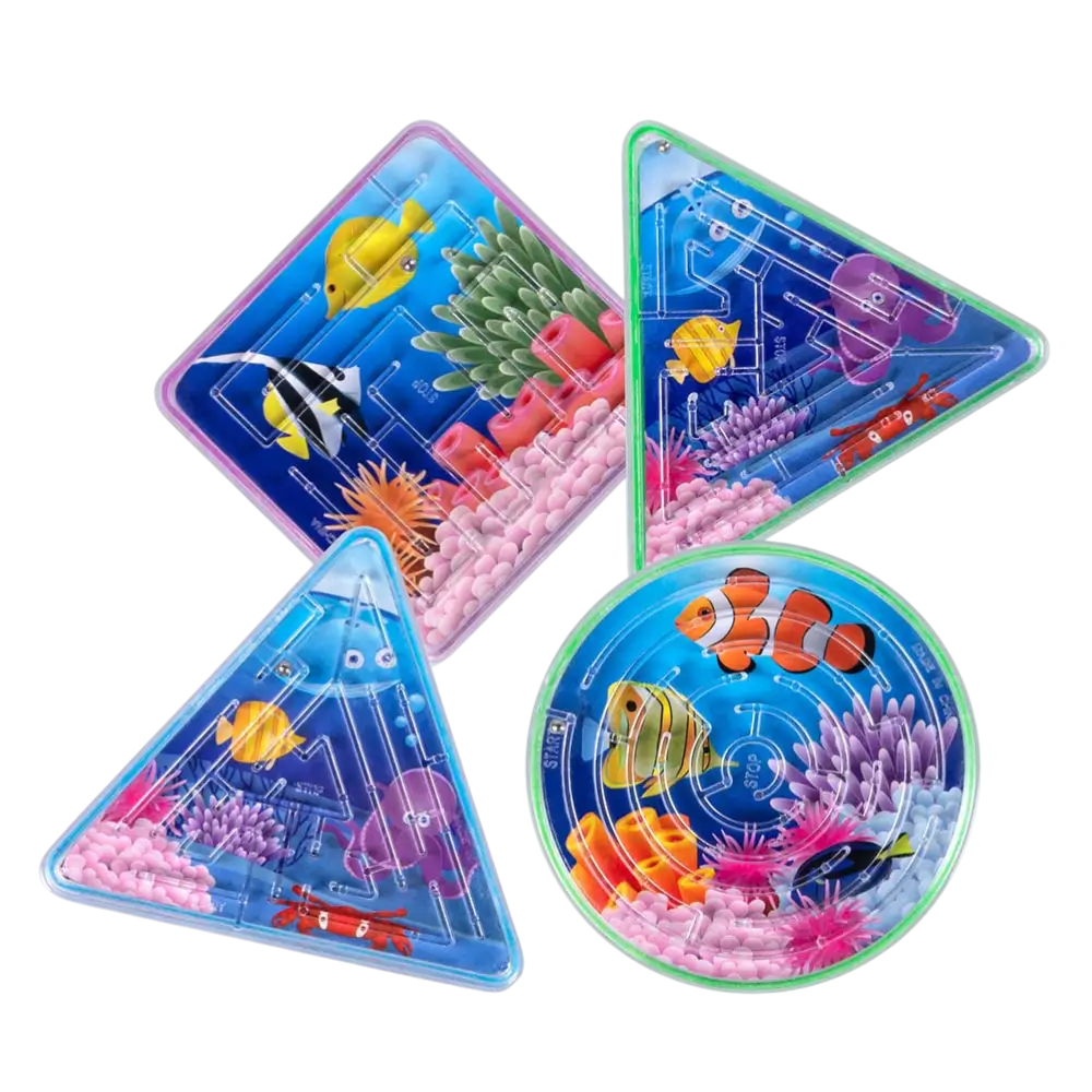 Jeux Labyrinthe Enfant Lot de 4 Poisson – Cadeaux Invités Anniversaire Enfant