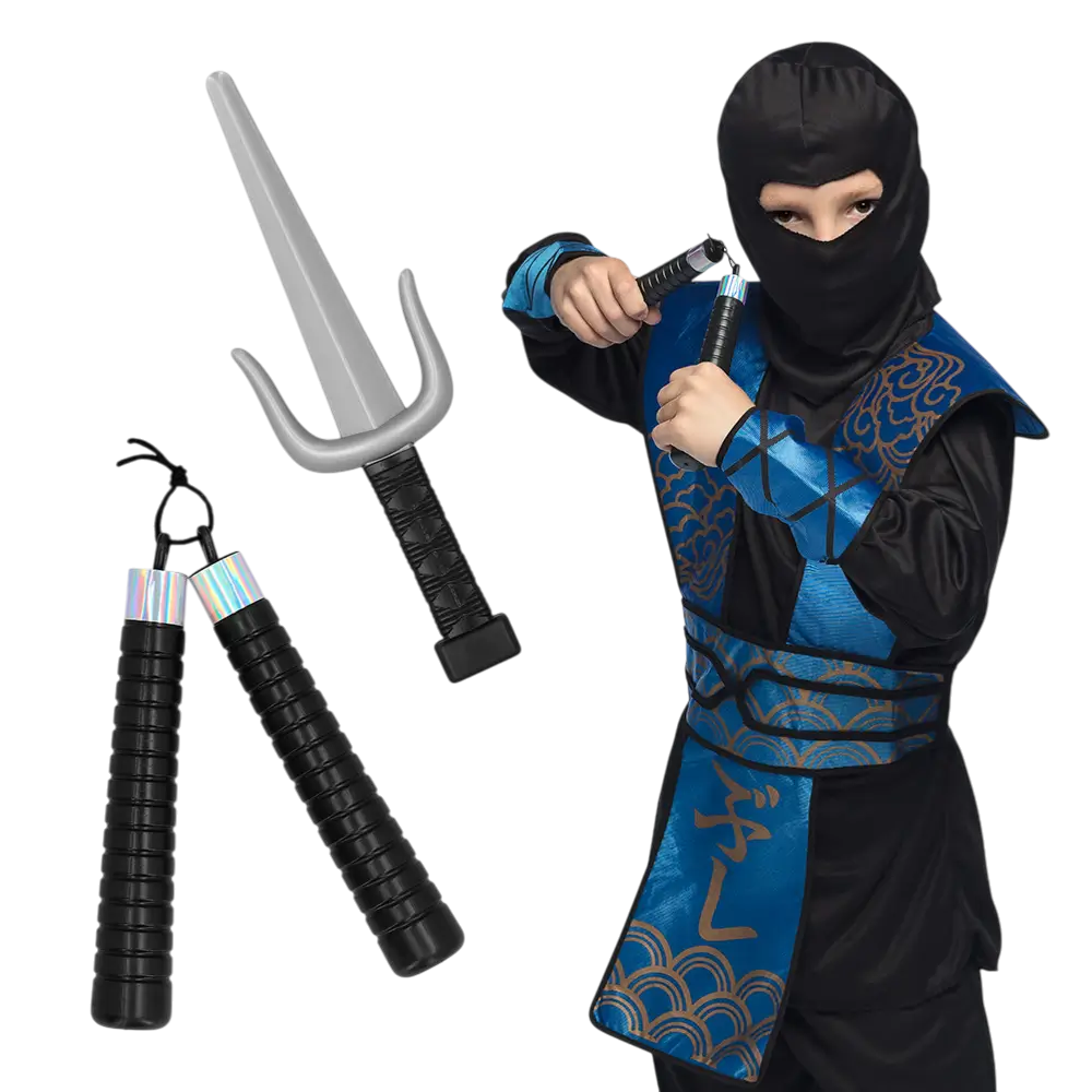 Kit Armes Ninja Enfant – Déguisement Ninja Accessoires Garçon Carnaval
