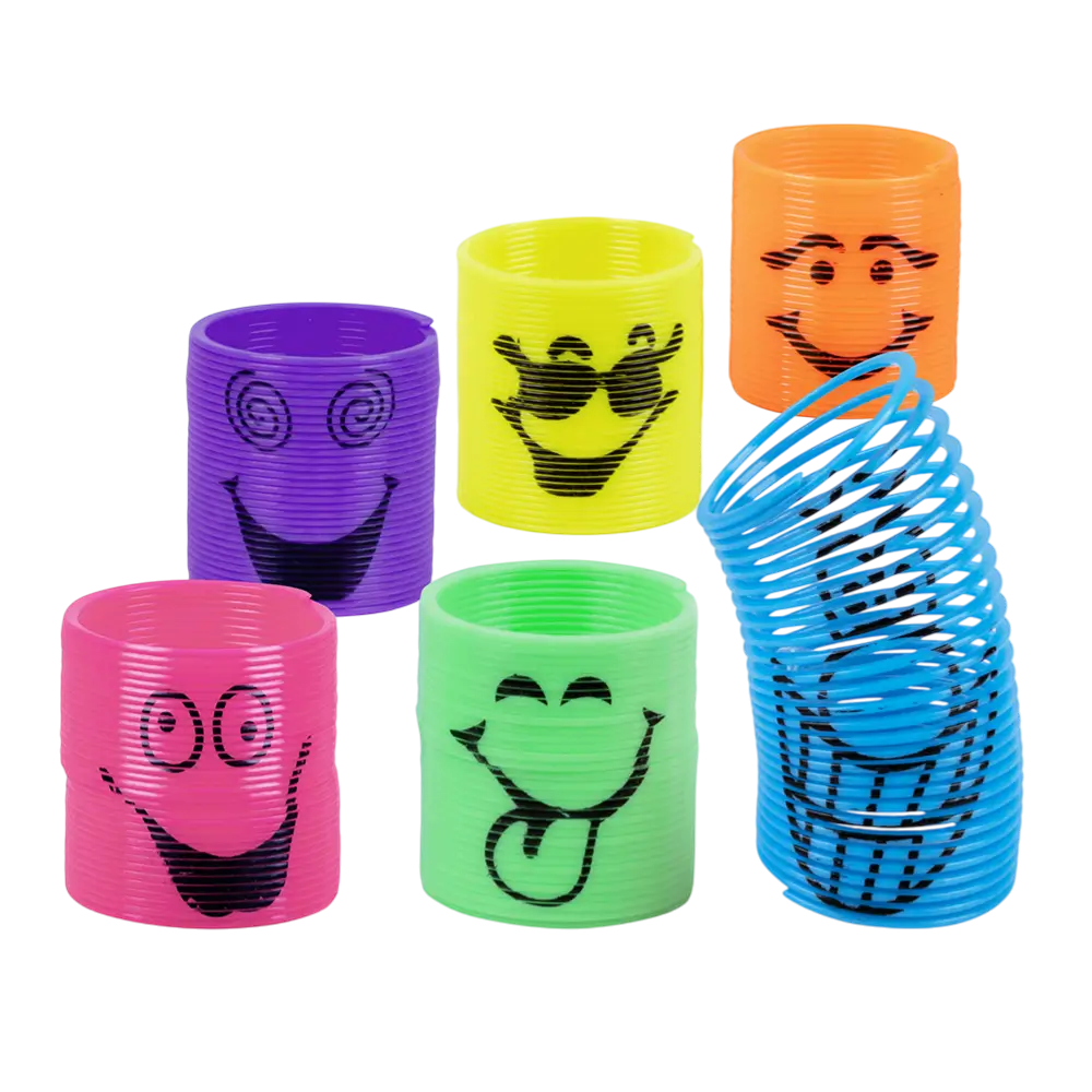 Ressorts Jouet Enfant x6 Smile – Cadeaux Anniversaire Invités