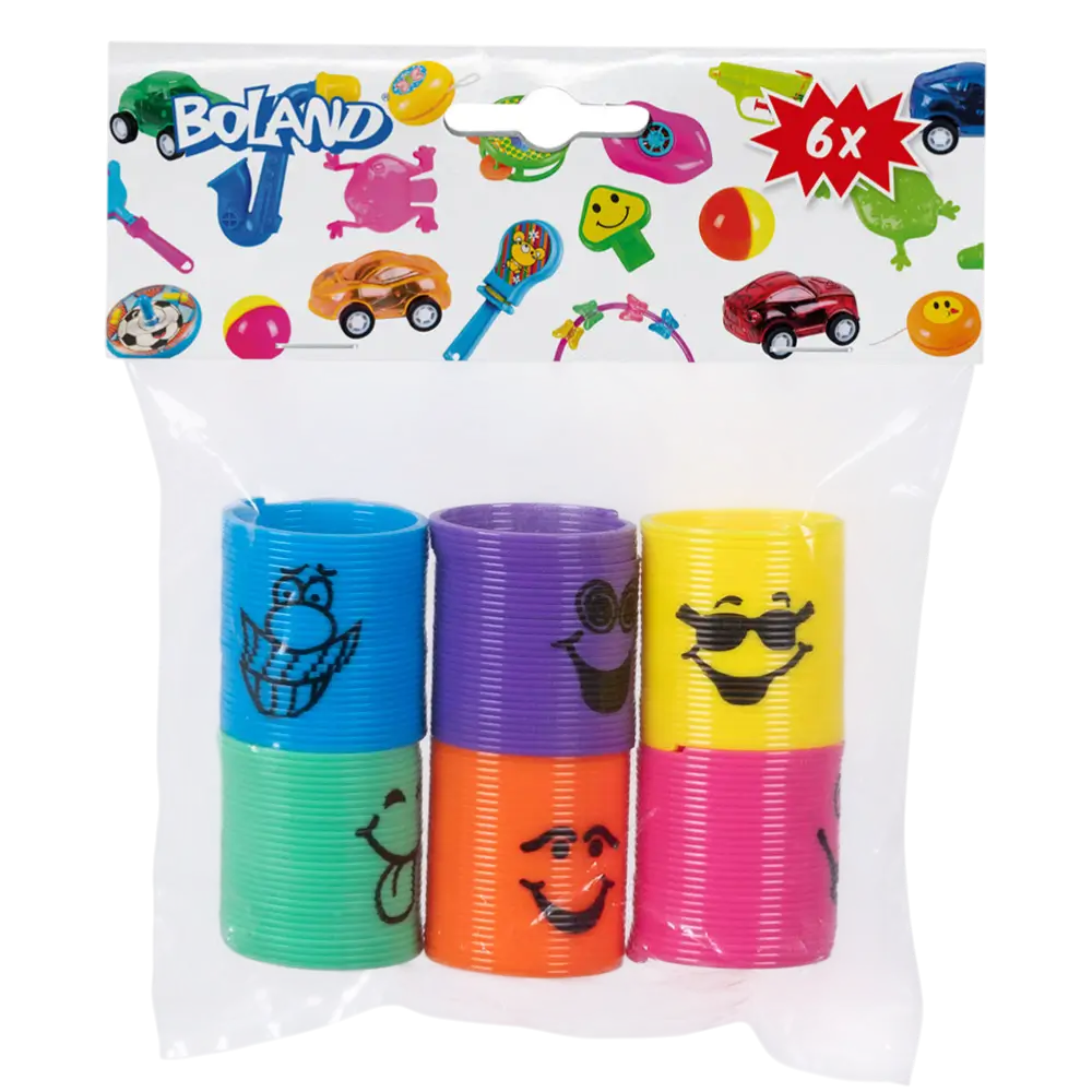 Ressorts Jouet Enfant x6 Smile – Cadeaux Anniversaire Invités