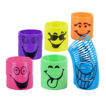 Ressorts Jouet Enfant x6 Smile – Cadeaux Anniversaire Invités