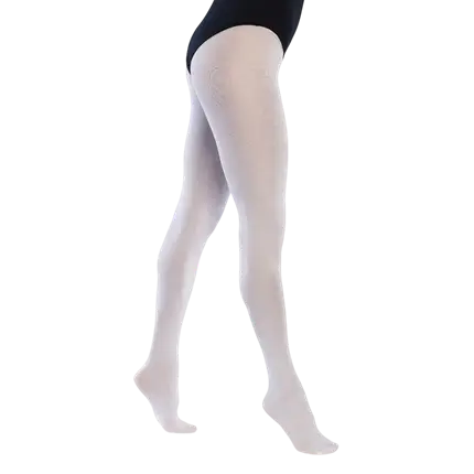 Collant Blanc Opaque Femme – Accessoire Déguisement Danse Carnaval