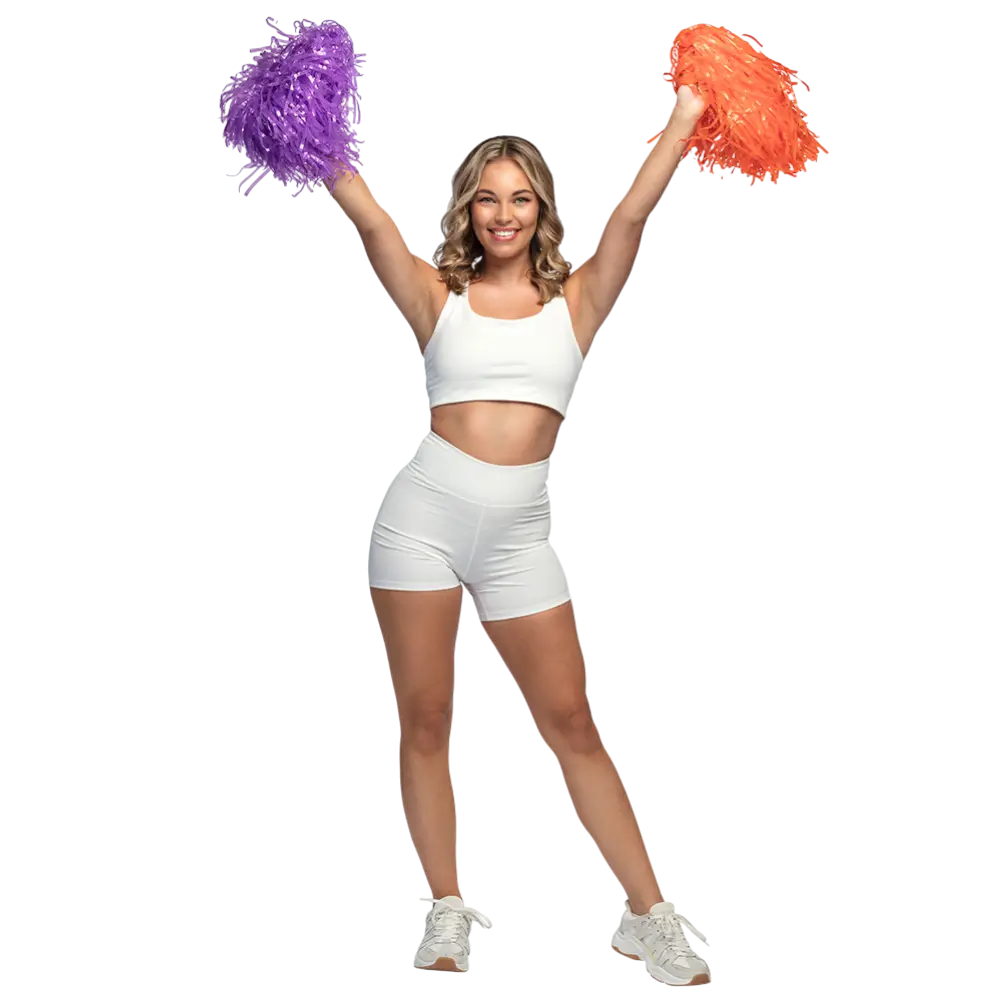 Pom Pom Orange – Accessoires Cheerleader Animation