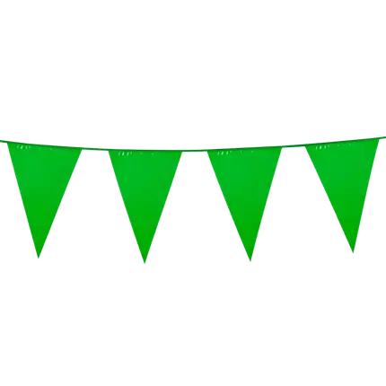 Guirlande Fanions Vert – Décoration Anniversaire Nature Jungle