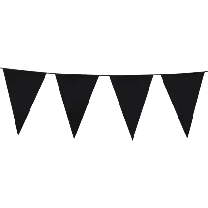 Guirlande Fanions Noir – Décoration Soirée Chic
