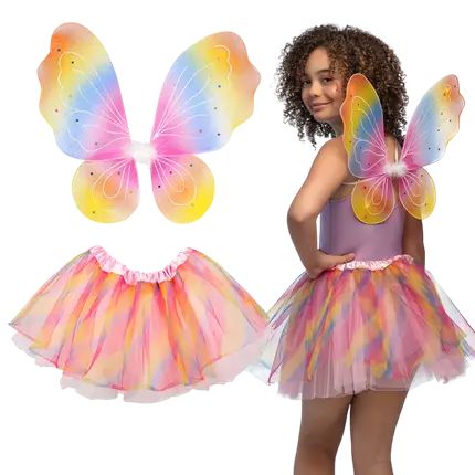 Déguisement Fée Arc-en-Ciel Enfant – Costume Fée Carnaval Fille