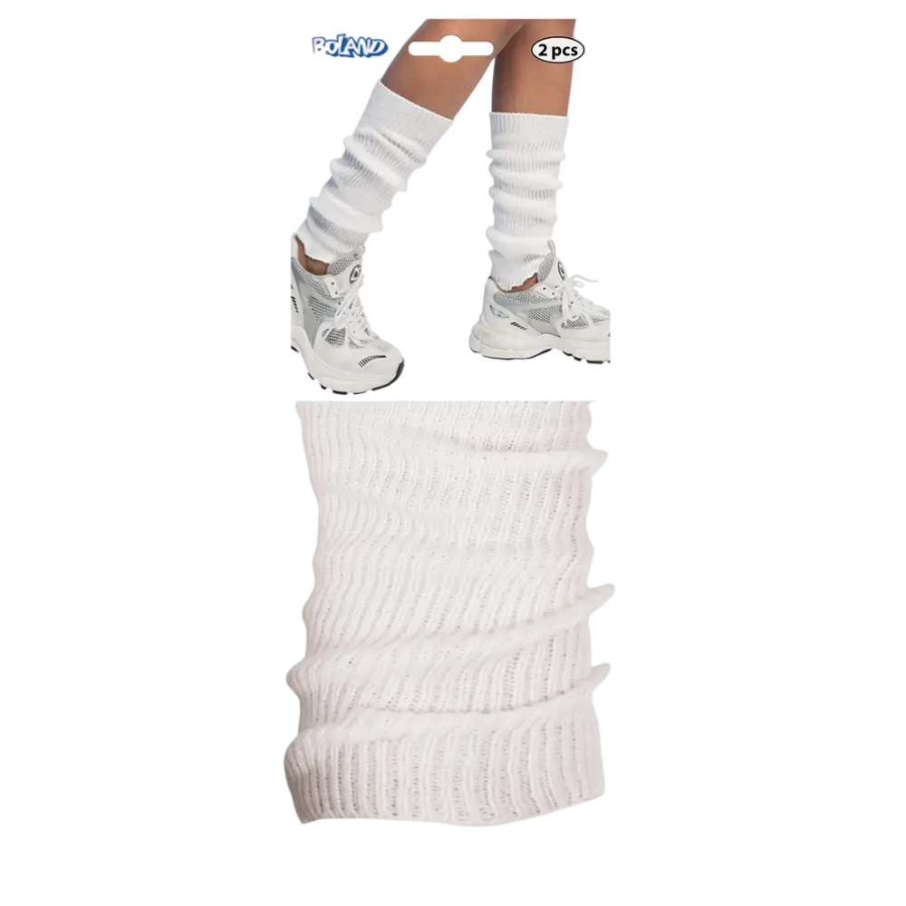 Jambière Surchaussettes Blanches – Accessoires Déguisement Danse Disco