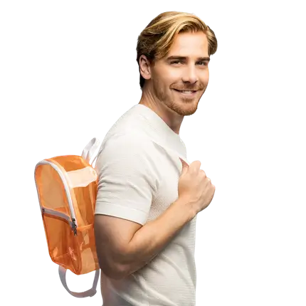 Sac à Dos Fluo Orange – Accessoire Festival Soirée Fluo