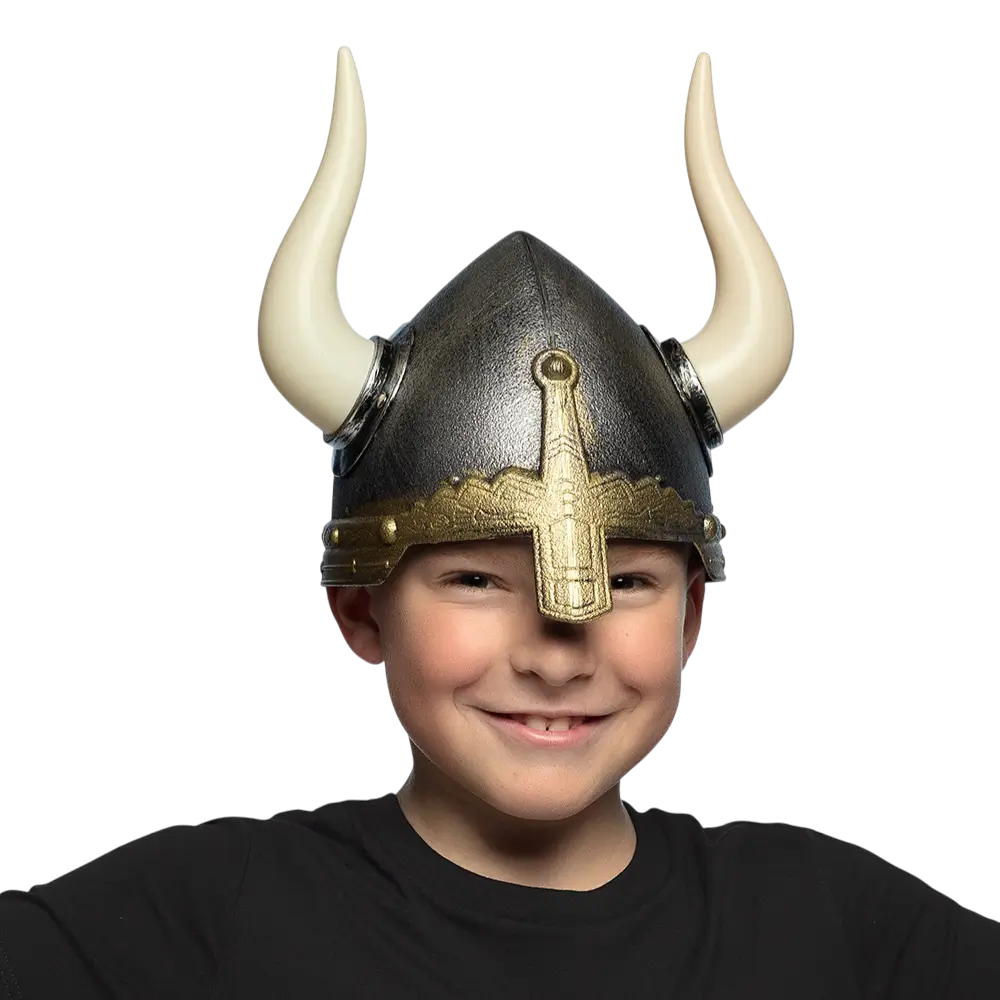 Casque Viking Enfant – Accessoire Déguisement Guerrier Nordique