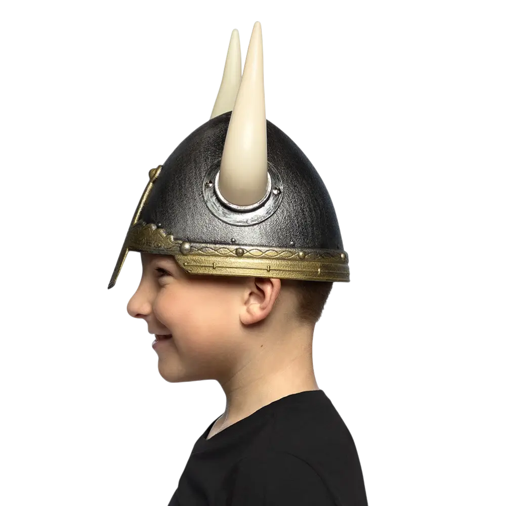 Casque Viking Enfant – Accessoire Déguisement Guerrier Nordique