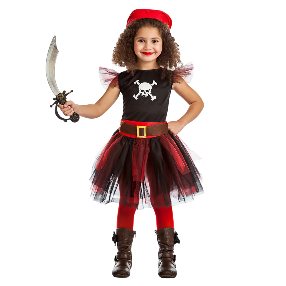 Déguisement Pirate Fille 3-4 Ans – Costume Corsaire Enfant Fête