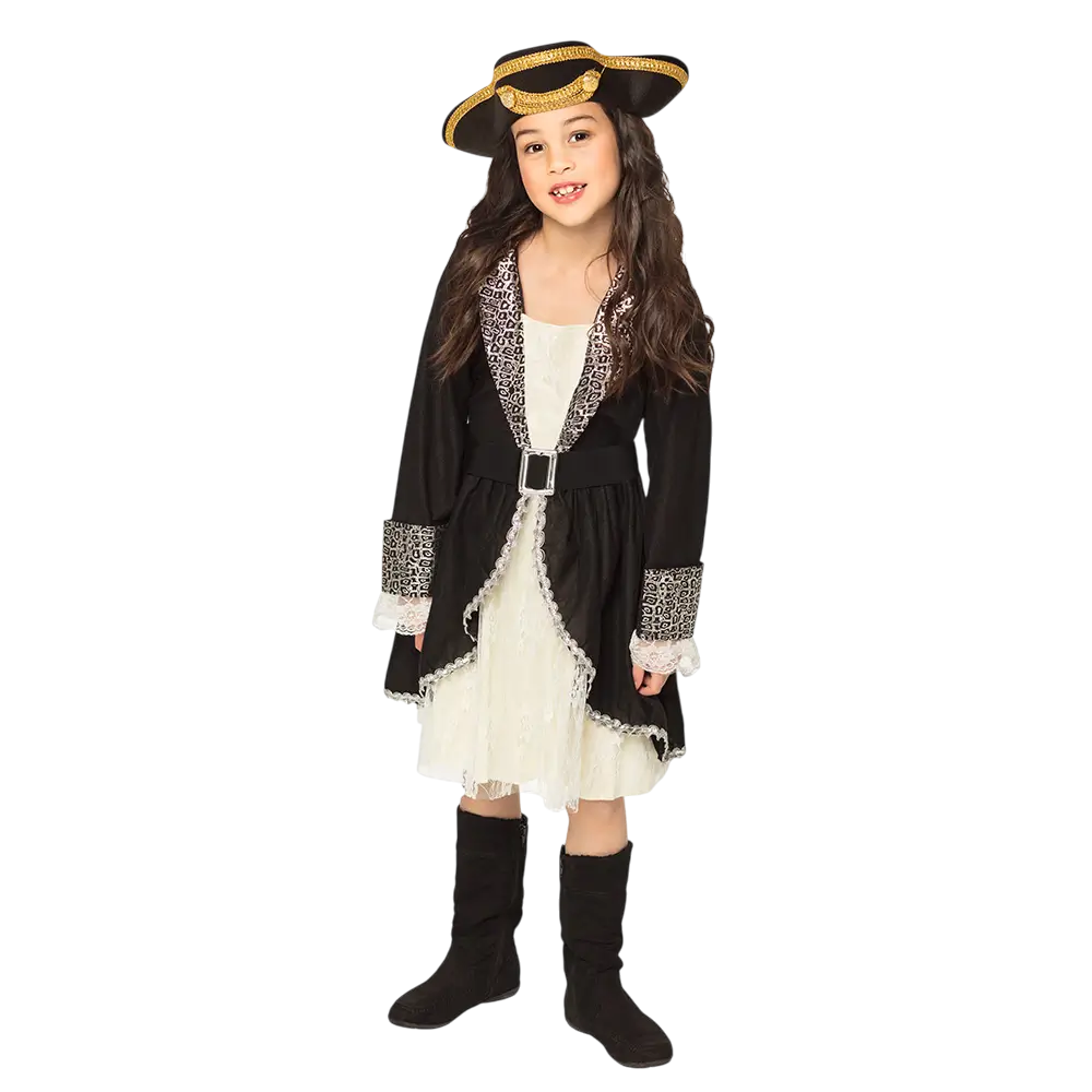 Déguisement Pirate Fille 4-6 Ans – Costume Aventurière Enfant Carnaval