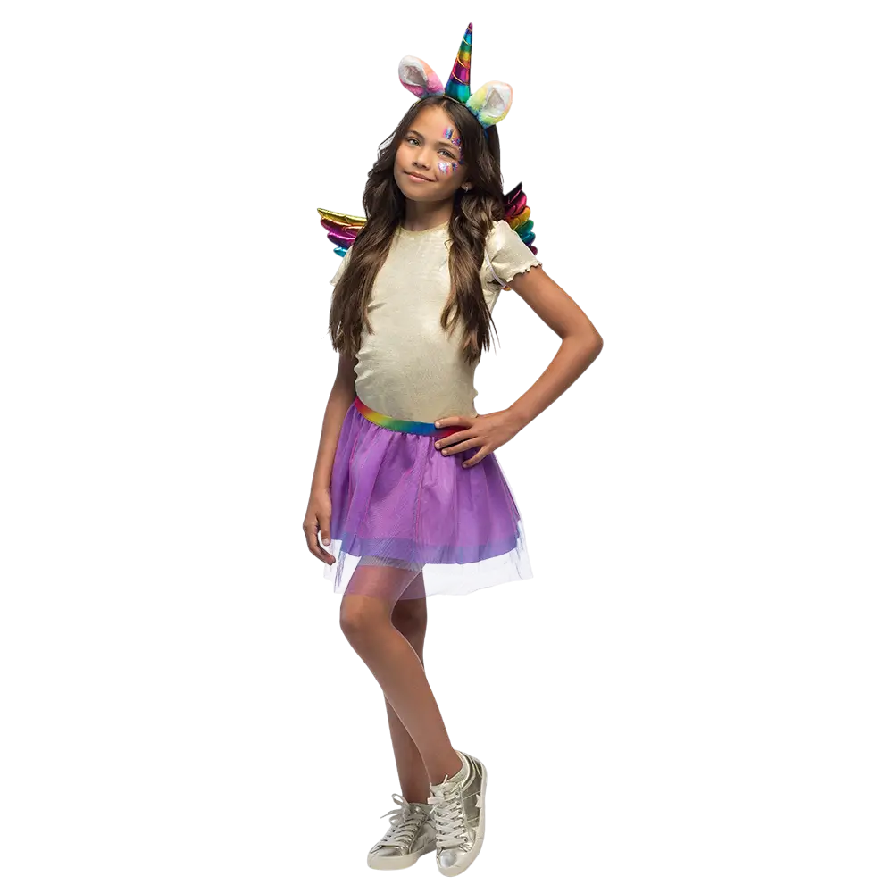 Kit Licorne Arc-en-Ciel Enfant – Accessoires Déguisement Fée Fantaisie