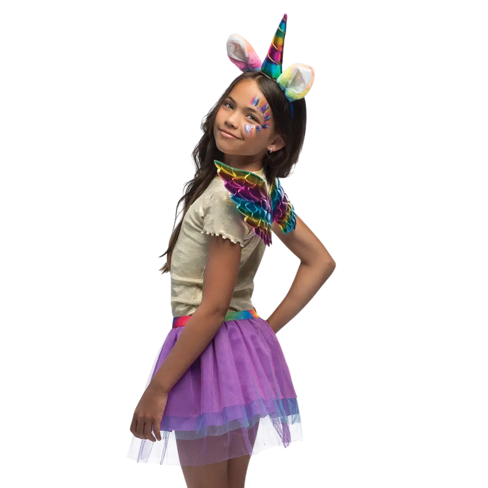 Kit Licorne Arc-en-Ciel Enfant – Accessoires Déguisement Fée Fantaisie
