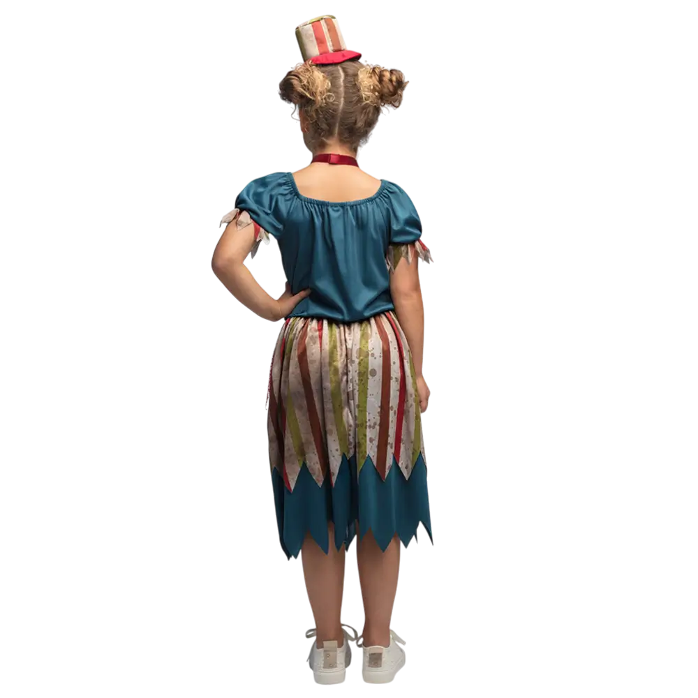 Déguisement Clown Maléfique Fille 4-6 Ans – Costume Horreur Halloween