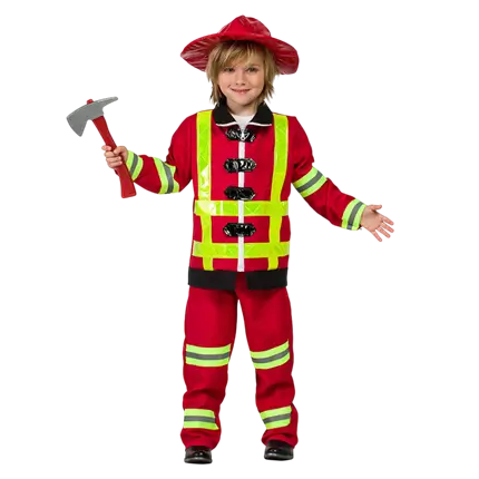 Déguisement Pompier Enfant 5-6 Ans – Costume Secours Garçon Carnaval