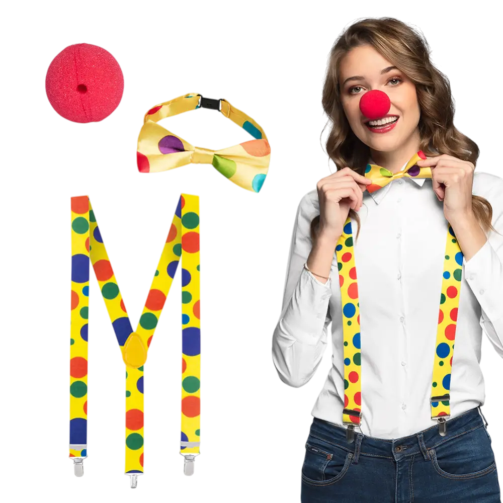 Kit Clown Enfant Complet – Accessoires Déguisement Carnaval Fête