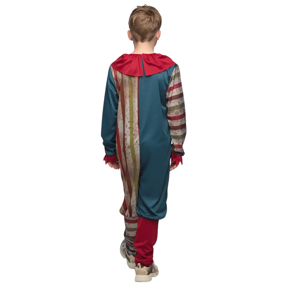 Déguisement Clown Maléfique Enfant 7-9 Ans – Costume Effrayant Halloween