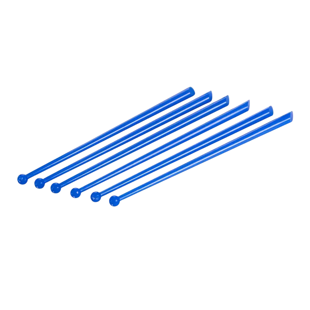 Agitateur à Cocktail Type PILLON 16cm en PP Bleu - Réutilisable (Lot de 100)