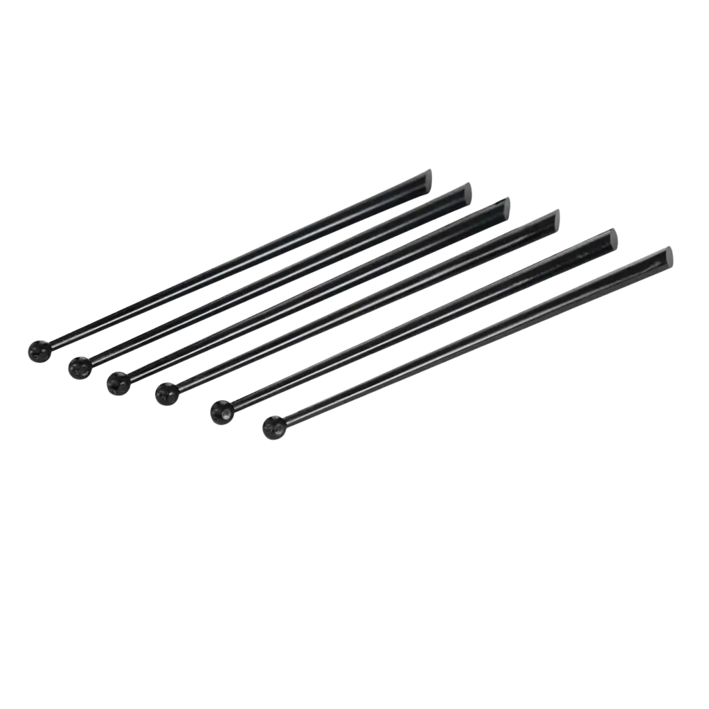 Agitateur à Cocktail Type PILLON 16cm en PP Noir - Réutilisable (Lot de 100)