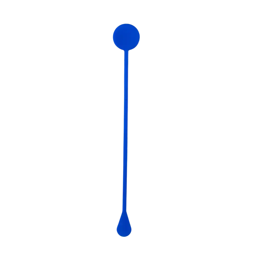 Agitateur à Cocktail Standard 22cm en PP Bleu - Réutilisable (Lot de 100)