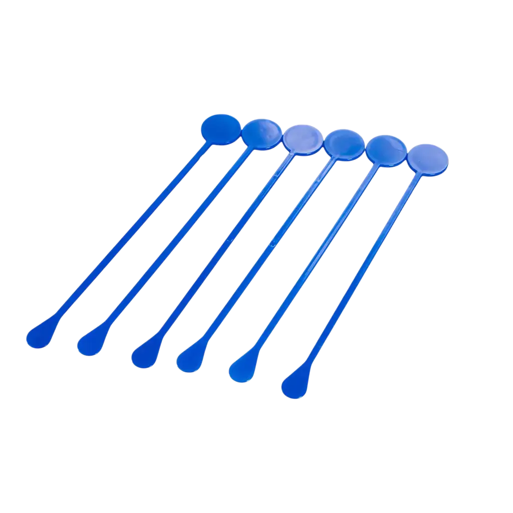 Agitateur à Cocktail Standard 22cm en PP Bleu - Réutilisable (Lot de 100)