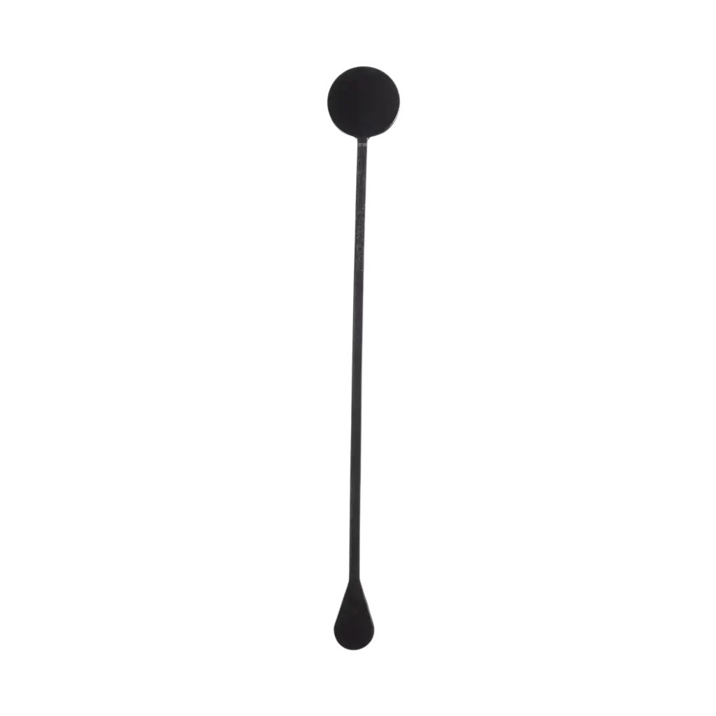 Agitateur à Cocktail Standard 22cm en PP Noir - Réutilisable (Lot de 100)