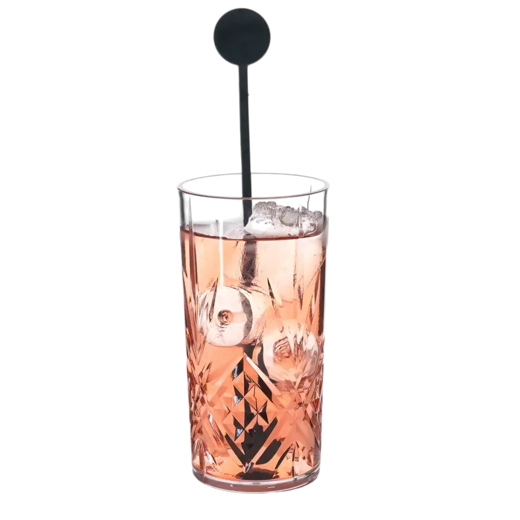 Agitateur à Cocktail Standard 22cm en PP Noir - Réutilisable (Lot de 100)