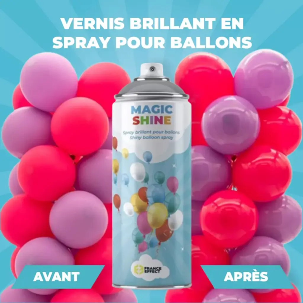 Magic Shine® - Spray Brillant pour ballons en latex - 500ml