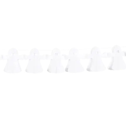 Guirlande Fantômes Halloween 4 m – Décoration Papier Soirée Horreur